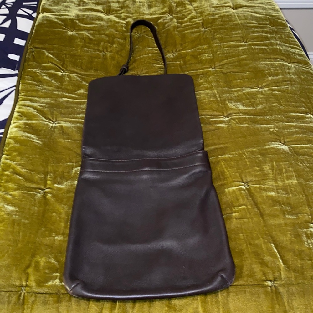 VINTAGE COACH satchel/crossbody chocolate brown - Picture 5 of 14